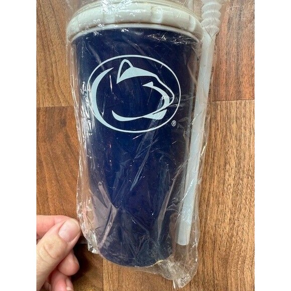 RARE NEW Vintage Penn State Nittany Lions Travel Cup‎ Mug Dancing Lion Wind Up - Picture 4 of 8